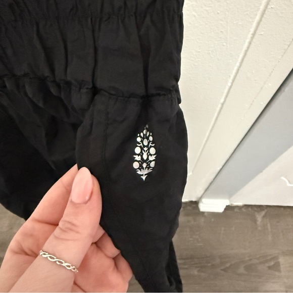 Free People Movement Black The Way Home Logo Shorts - Picture 6 of 12